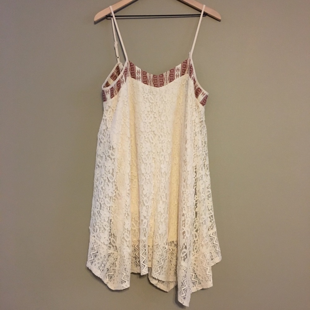 NWOT Altar’d State Boho Lace Dress - Cream - L